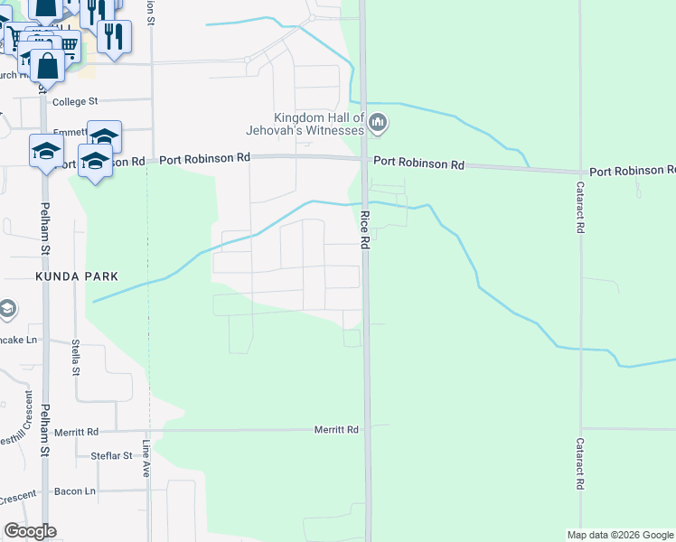 map of restaurants, bars, coffee shops, grocery stores, and more near in Pelham