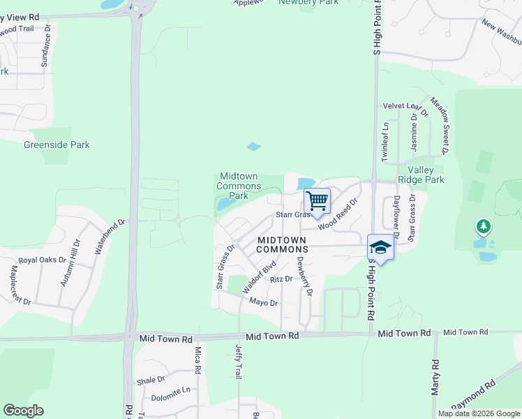 map of restaurants, bars, coffee shops, grocery stores, and more near 8009 Starr Grass Drive in Madison