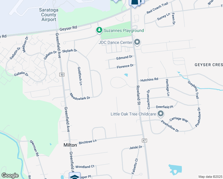 map of restaurants, bars, coffee shops, grocery stores, and more near 26 Milton Heights Boulevard in Ballston Spa