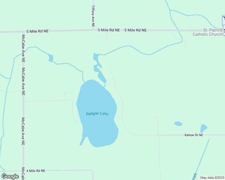 map of restaurants, bars, coffee shops, grocery stores, and more near 4047 Kehoe Drive Northeast in Ada