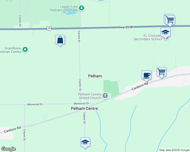 map of restaurants, bars, coffee shops, grocery stores, and more near in Pelham