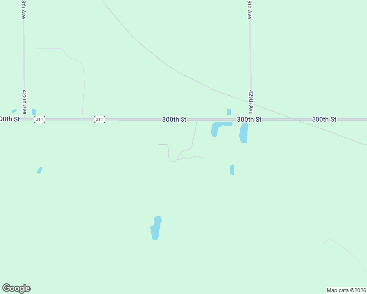 map of restaurants, bars, coffee shops, grocery stores, and more near 42873 300th Street in Lesterville