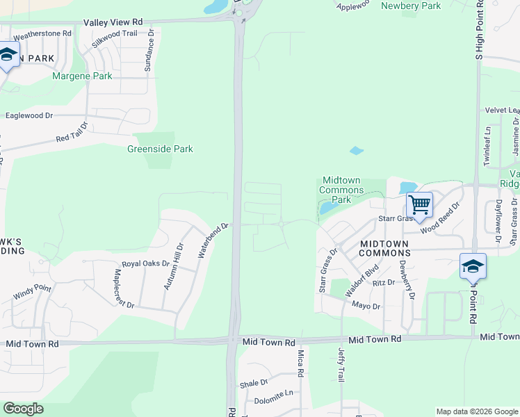 map of restaurants, bars, coffee shops, grocery stores, and more near 3306 County Road M in Madison