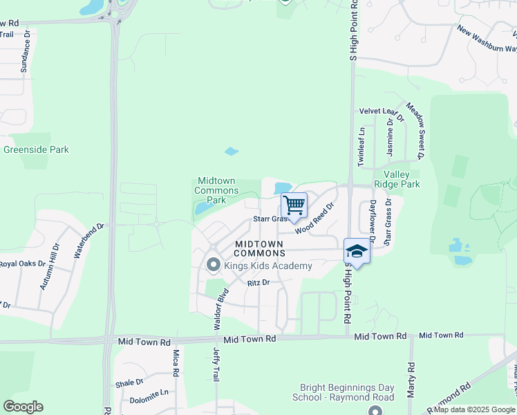 map of restaurants, bars, coffee shops, grocery stores, and more near 1330 Waldorf Boulevard in Madison