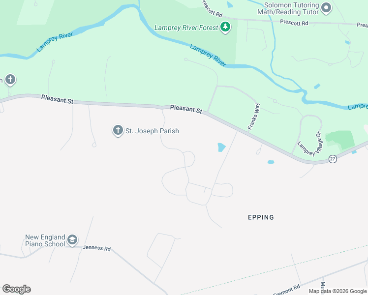 map of restaurants, bars, coffee shops, grocery stores, and more near 51 Sunset Ridge Road in Epping
