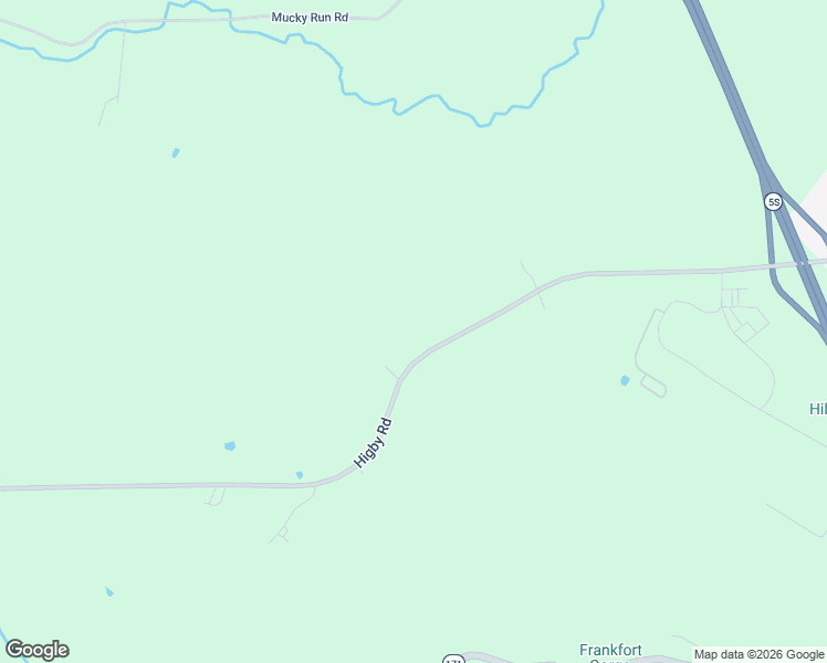 map of restaurants, bars, coffee shops, grocery stores, and more near 2415 Higby Road in Frankfort
