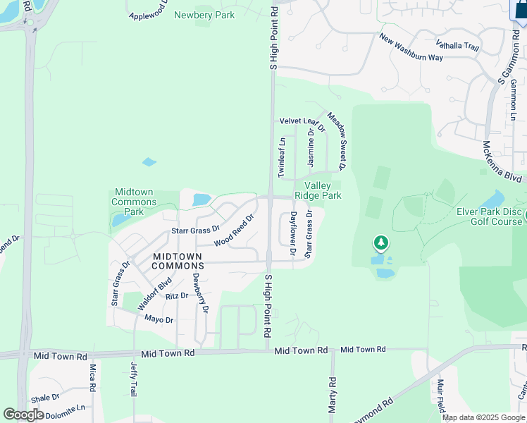 map of restaurants, bars, coffee shops, grocery stores, and more near 7809 Wood Reed Drive in Madison