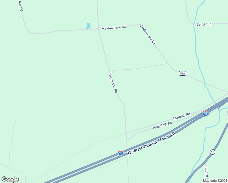 map of restaurants, bars, coffee shops, grocery stores, and more near 8684 Thompson Road in Port Byron