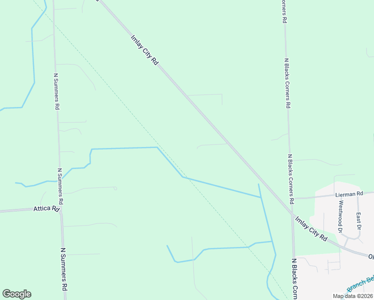 map of restaurants, bars, coffee shops, grocery stores, and more near 6382 Imlay City Road in Imlay City