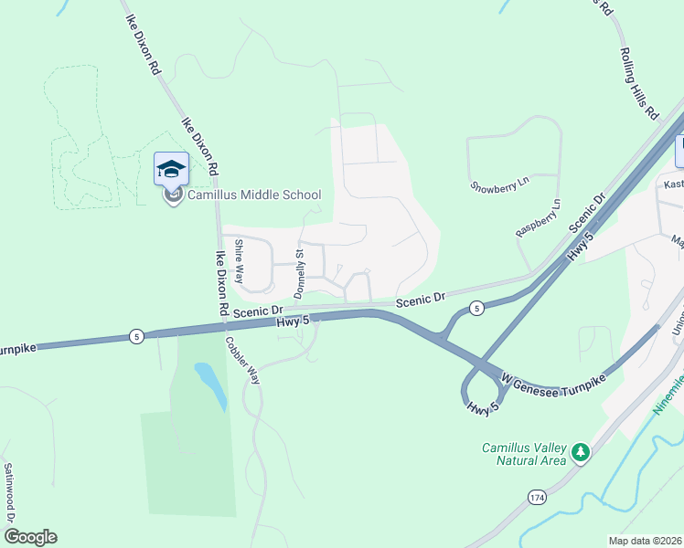 map of restaurants, bars, coffee shops, grocery stores, and more near 148 Greencastle Street in Camillus