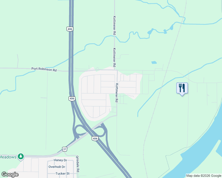 map of restaurants, bars, coffee shops, grocery stores, and more near 9 Beatty Avenue in Thorold