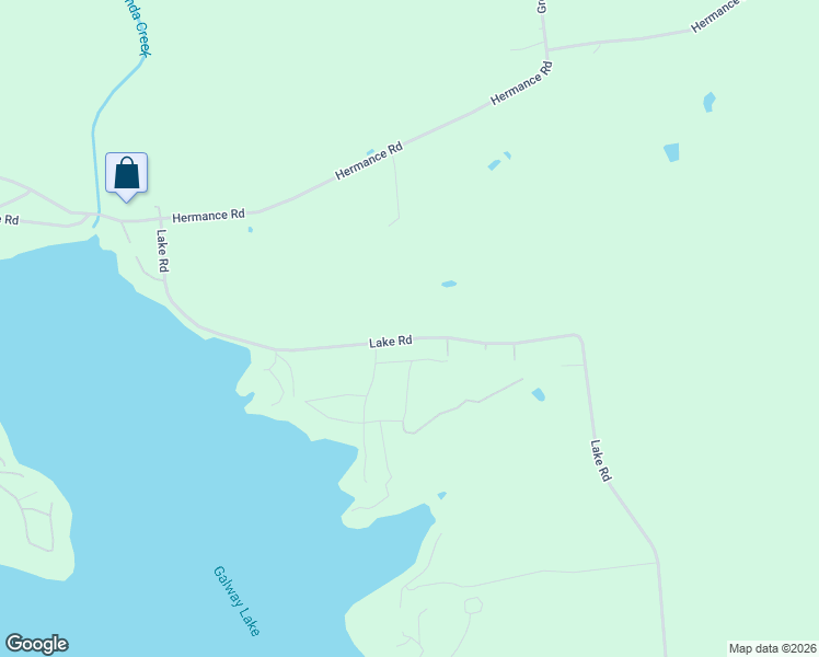 map of restaurants, bars, coffee shops, grocery stores, and more near 5723 Lake Road in Galway