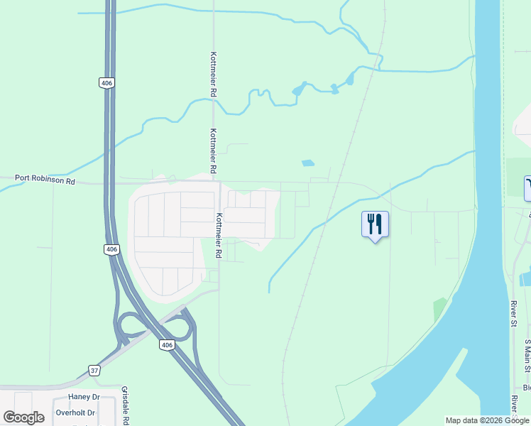 map of restaurants, bars, coffee shops, grocery stores, and more near 87-1999 Port Robinson Rd in Welland