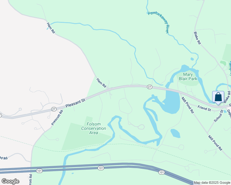 map of restaurants, bars, coffee shops, grocery stores, and more near 388 Pleasant Street in Epping