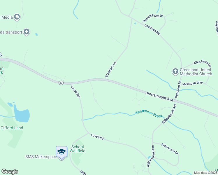 map of restaurants, bars, coffee shops, grocery stores, and more near in Stratham