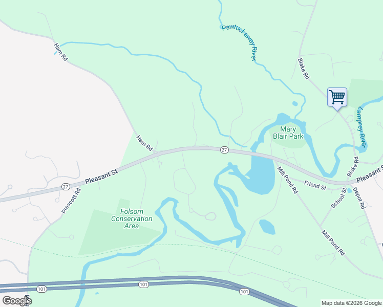 map of restaurants, bars, coffee shops, grocery stores, and more near 378 Pleasant Street in Epping