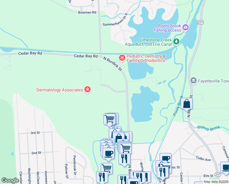 map of restaurants, bars, coffee shops, grocery stores, and more near 4211 Medical Center Drive in Fayetteville