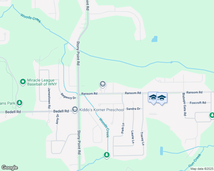 map of restaurants, bars, coffee shops, grocery stores, and more near 1347 Ransom Road in Grand Island