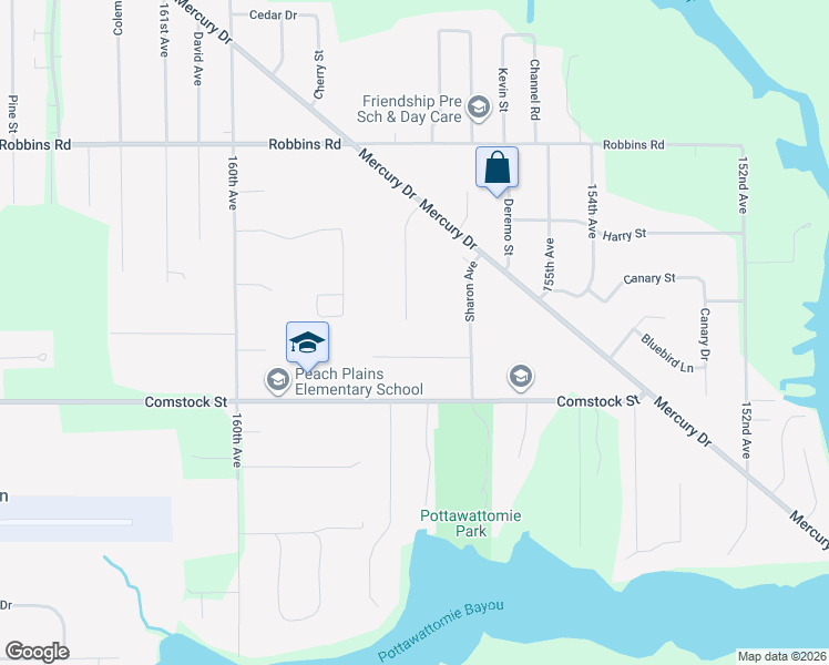 map of restaurants, bars, coffee shops, grocery stores, and more near 14900 Robinwood Court in Grand Haven
