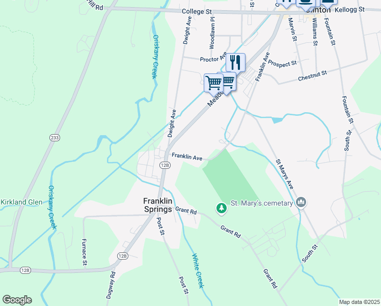 map of restaurants, bars, coffee shops, grocery stores, and more near in Oneida County