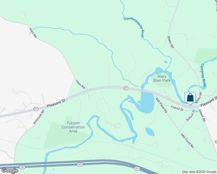 map of restaurants, bars, coffee shops, grocery stores, and more near 378 Pleasant Street in Epping