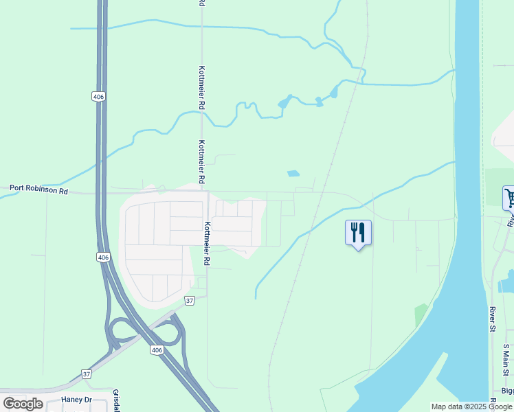 map of restaurants, bars, coffee shops, grocery stores, and more near 87-1999 Port Robinson Rd in Welland