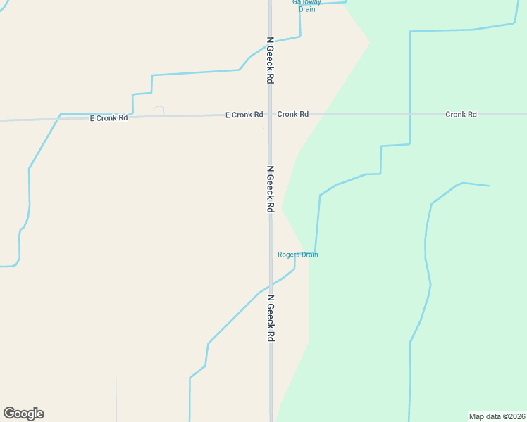 map of restaurants, bars, coffee shops, grocery stores, and more near 2721 North Geeck Road in Corunna