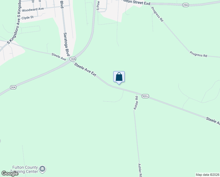 map of restaurants, bars, coffee shops, grocery stores, and more near 389 Steele Avenue Extension in Gloversville