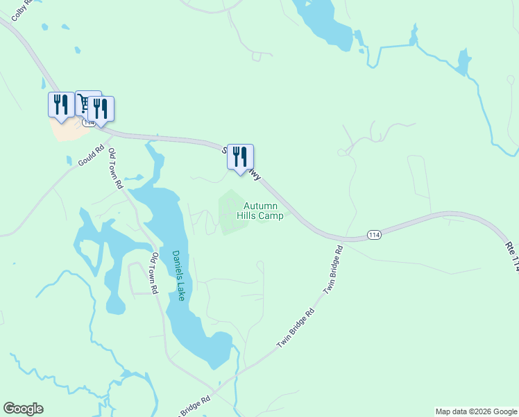 map of restaurants, bars, coffee shops, grocery stores, and more near 285 South Stark Highway in Weare
