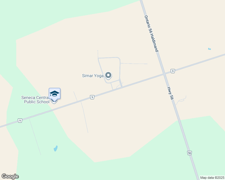 map of restaurants, bars, coffee shops, grocery stores, and more near 2855 Haldimand Road 9 in York