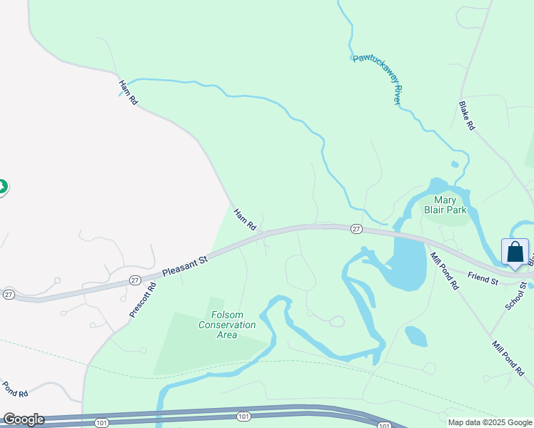 map of restaurants, bars, coffee shops, grocery stores, and more near 388 Pleasant Street in Epping
