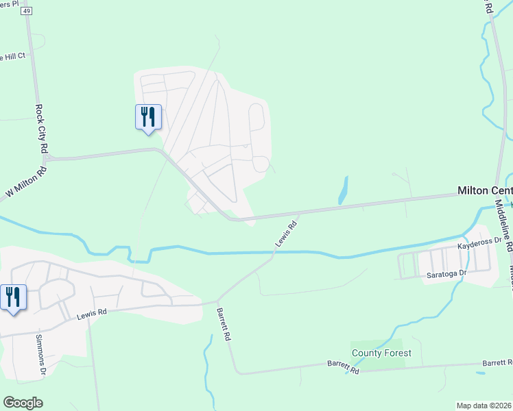 map of restaurants, bars, coffee shops, grocery stores, and more near 880 Rock City Road in Ballston Spa
