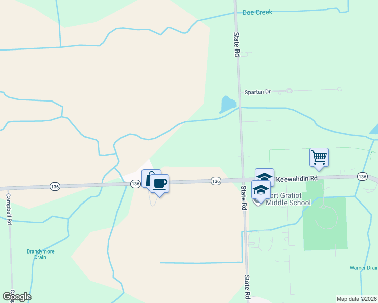 map of restaurants, bars, coffee shops, grocery stores, and more near 4096 Keewahdin Rd in Fort Gratiot Township