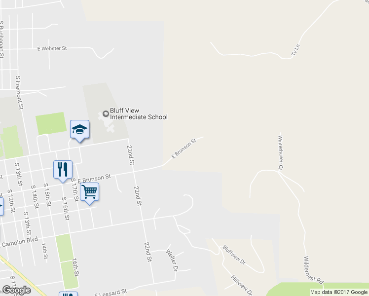 map of restaurants, bars, coffee shops, grocery stores, and more near Collins Lane in Prairie du Chien