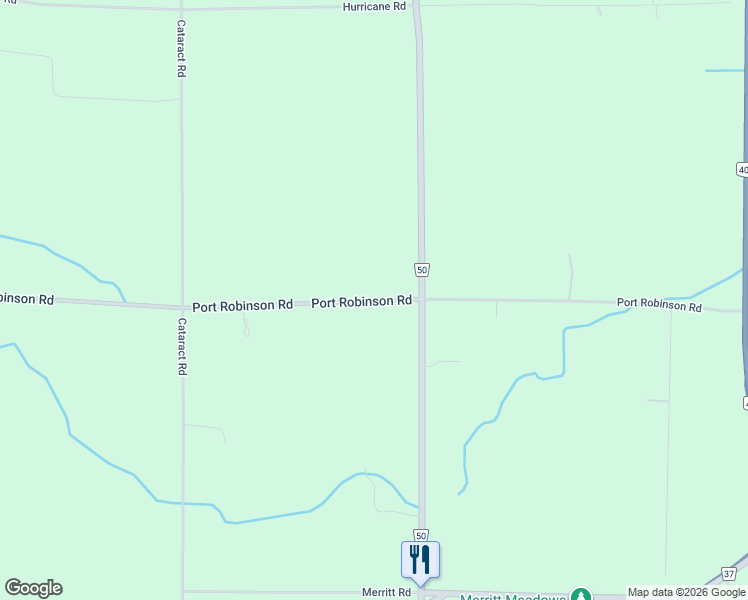 map of restaurants, bars, coffee shops, grocery stores, and more near 2432 Port Robinson Road in Welland