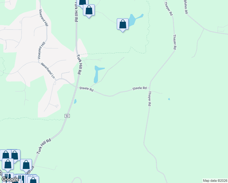 map of restaurants, bars, coffee shops, grocery stores, and more near 100 Steele Road in Fairport