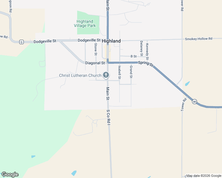 map of restaurants, bars, coffee shops, grocery stores, and more near 144 Main Street in Highland