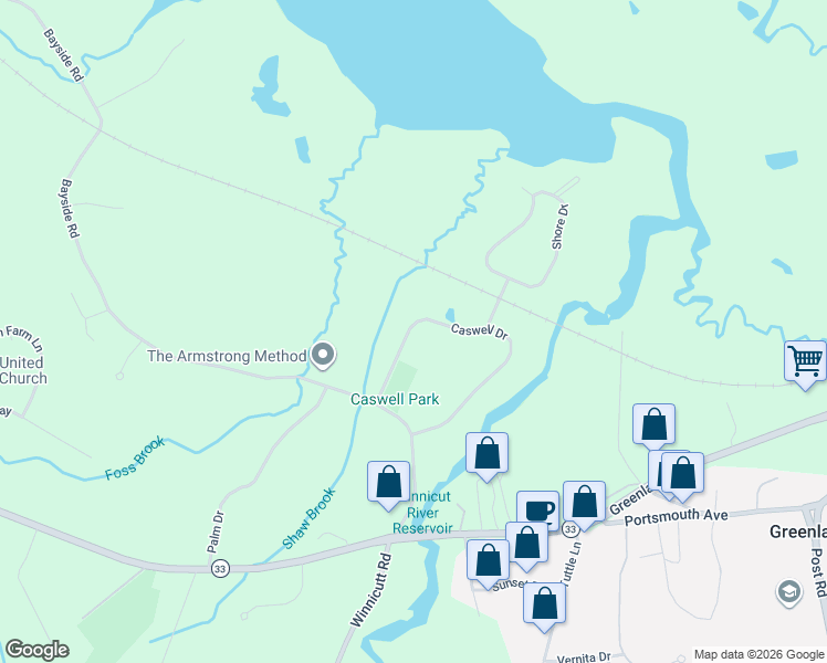 map of restaurants, bars, coffee shops, grocery stores, and more near in Greenland