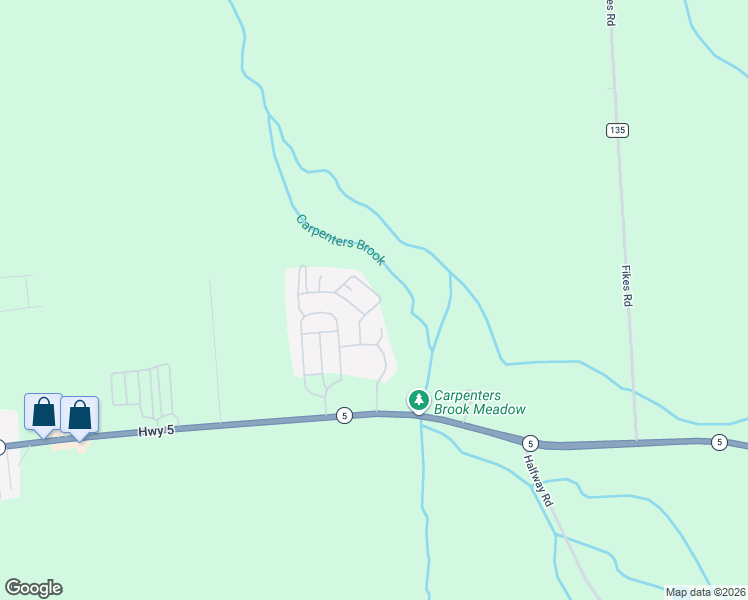 map of restaurants, bars, coffee shops, grocery stores, and more near Champion Mobile Home Park in Elbridge