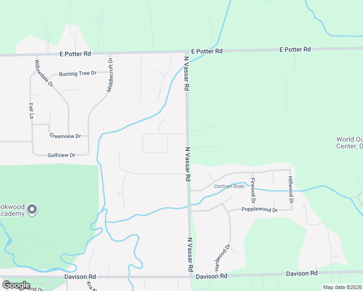 map of restaurants, bars, coffee shops, grocery stores, and more near 2317 North Vassar Road in Burton