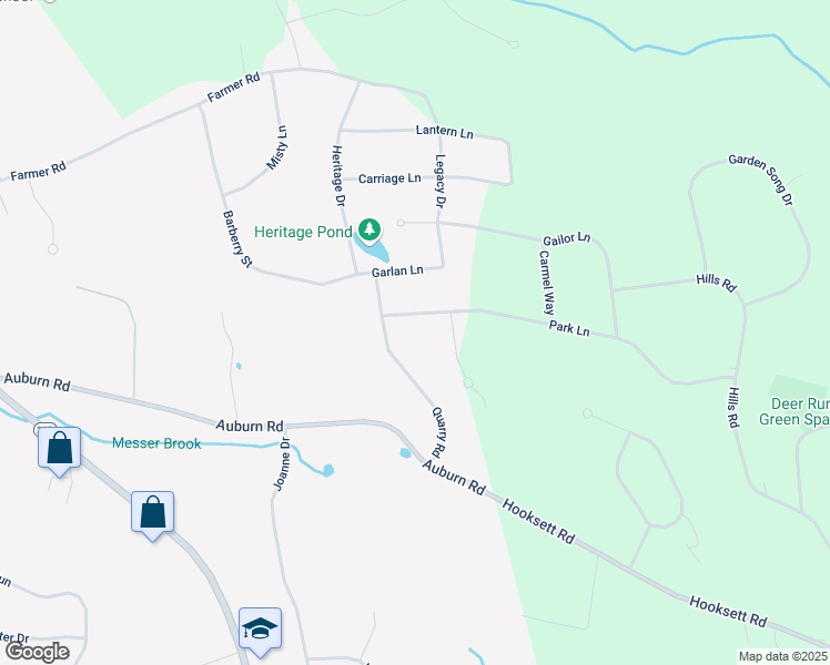 map of restaurants, bars, coffee shops, grocery stores, and more near 2 Jaime Lane in Hooksett