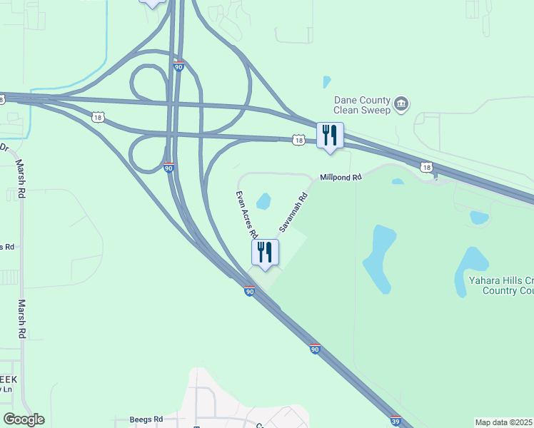 map of restaurants, bars, coffee shops, grocery stores, and more near 3902 Savannah Rd in Madison