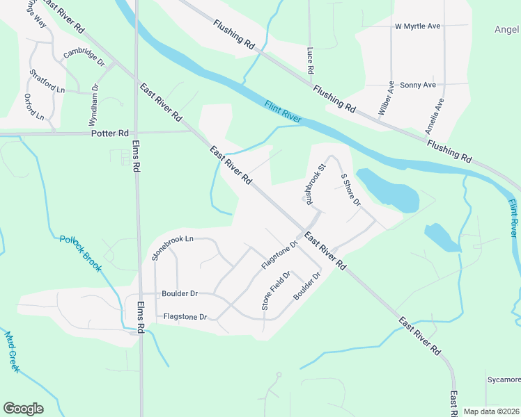 map of restaurants, bars, coffee shops, grocery stores, and more near 6551 East River Road in Flushing