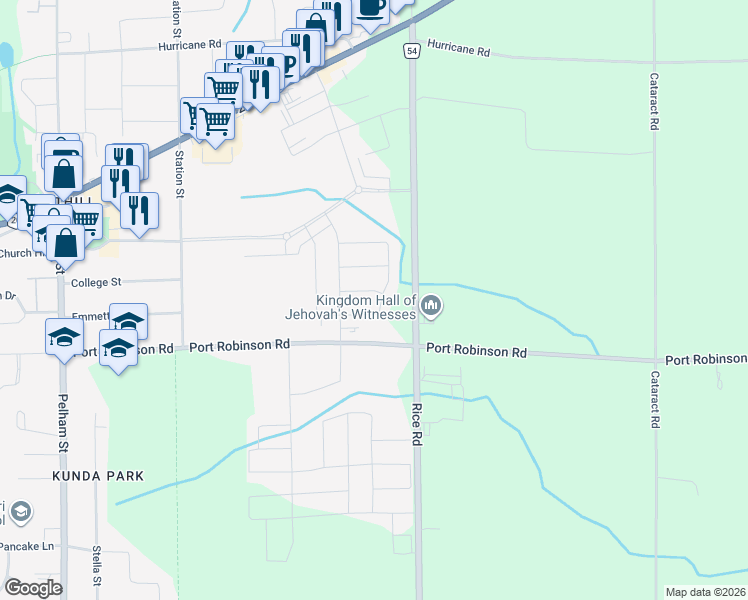map of restaurants, bars, coffee shops, grocery stores, and more near 29 Bergenstein Crescent in Pelham