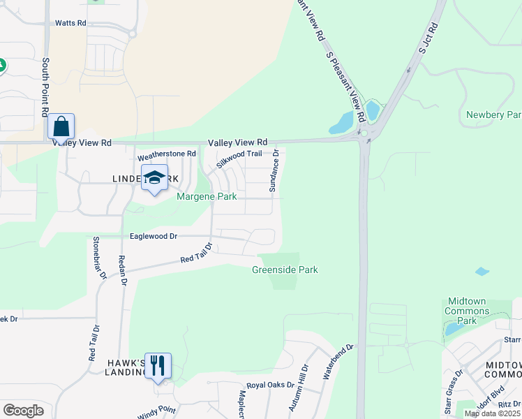 map of restaurants, bars, coffee shops, grocery stores, and more near 8928 Pine Hollow Place in Verona