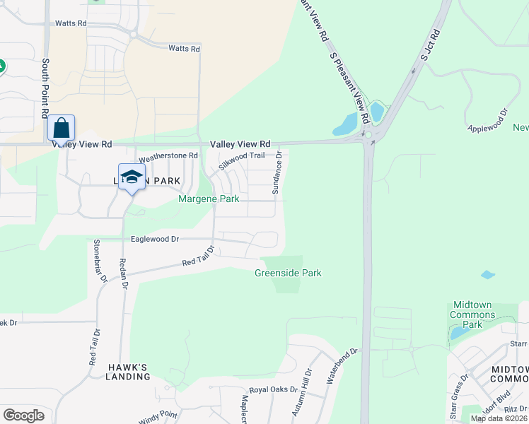map of restaurants, bars, coffee shops, grocery stores, and more near 8928 Pine Hollow Place in Verona