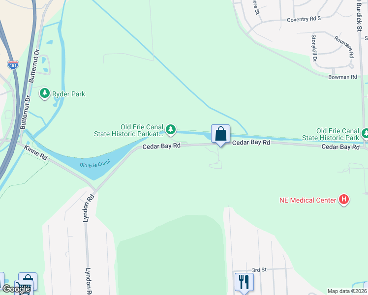 map of restaurants, bars, coffee shops, grocery stores, and more near 7000 Cedar Bay Road in Fayetteville