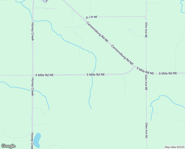 map of restaurants, bars, coffee shops, grocery stores, and more near 5 Mile Road Northeast in Kent County