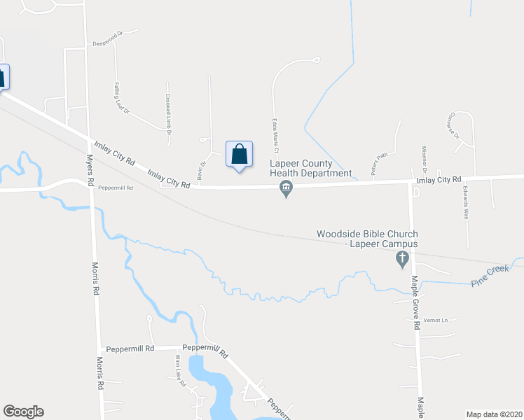 map of restaurants, bars, coffee shops, grocery stores, and more near 1778 Imlay City Road in Lapeer