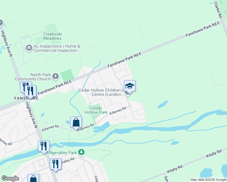 map of restaurants, bars, coffee shops, grocery stores, and more near 691 Guiness Way in London
